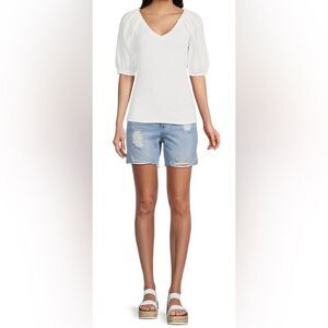 NWT A loves A Brand Juniors Denim Shorts Light Blue Wash Size 26